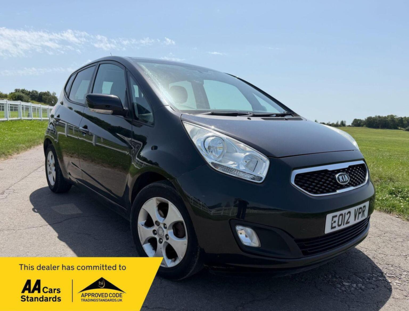 2012 Kia Venga 1.6 3 Auto Euro 5 5dr (sat Nav) in Black — image 1