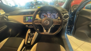 2021 Nissan Micra 1.0 Ig-T Tekna Hatchback 5dr Petrol Xtron Euro 6 (s/s) (92 Ps) in Blue — image 3