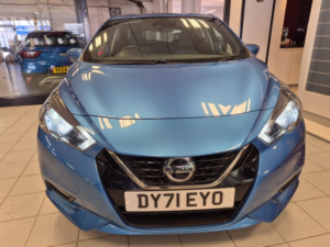 2021 Nissan Micra 1.0 Ig-T Tekna Hatchback 5dr Petrol Xtron Euro 6 (s/s) (92 Ps) in Blue — image 4