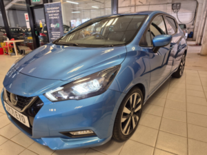 2021 Nissan Micra 1.0 Ig-T Tekna Hatchback 5dr Petrol Xtron Euro 6 (s/s) (92 Ps) in Blue — image 5