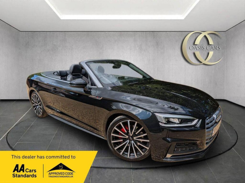 2020 Audi A5 Cabriolet 2.0 Tdi 40 S Line S Tronic Euro 6 (s/s) 2dr in Black — image 1