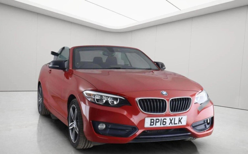 2016 BMW 2 Series 2.0 220d Sport Auto Euro 6 (s/s) 2dr in Red — image 1