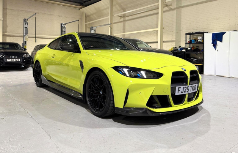 2025 BMW M4 3.0 Biturbo Competition Steptronic M Xdrive Euro 6 (s/s) 2dr in Yellow — image 1