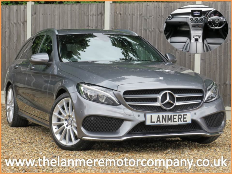 2017 Mercedes-Benz C Class C200d Amg Line Bluetec Estate 7g Automatic * 19 Inch Amg Alloys + Privacy Glass + Great Spec * in Grey — image 1