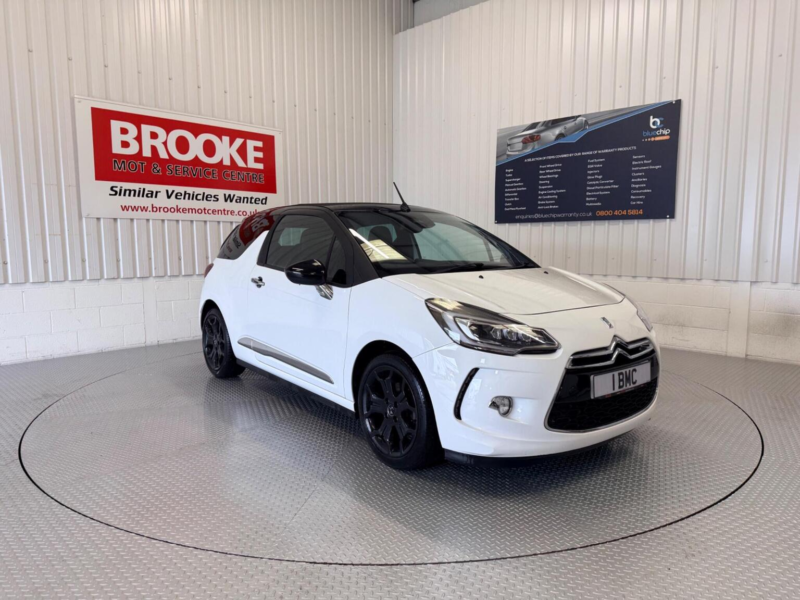 2016 Ds Automobiles Ds 3 Cabrio 1.6 Thp Dsport Cabriolet Euro 6 (s/s) 2dr in White — image 1