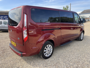 2022 Ford Tourneo Custom Auto Drive From Wheelchair Access Vehicle Automatic Wav Sirus 2.0 Tourneo Custom Titanium in Red — image 3