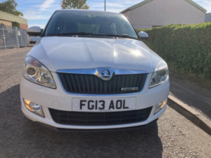 2013 Skoda Fabia 1.2 Tdi Greenline Ii Hatchback 5dr Diesel Manual Euro 5 (s/s) (75 Ps) in White — image 2