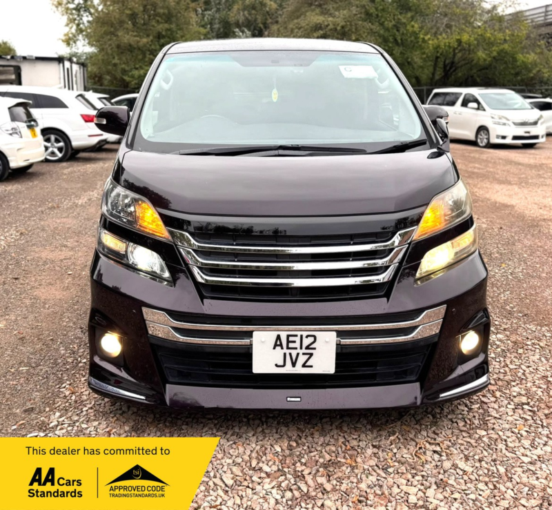 2012 Toyota Vellfire 2.4l Petrol- Upgraded Car -Ulez/caz Pass-Free 40months Gold Warranty & 12 Aa Breakdown Cover in Purple — image 1