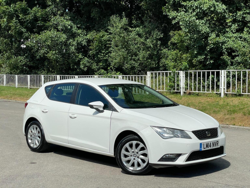2014 SEAT Leon 1.6 Tdi Cr Se DSG Euro 5 (s/s) 5dr in White — image 1