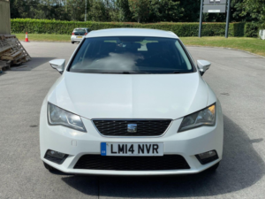 2014 SEAT Leon 1.6 Tdi Cr Se DSG Euro 5 (s/s) 5dr in White — image 2