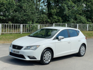 2014 SEAT Leon 1.6 Tdi Cr Se DSG Euro 5 (s/s) 5dr in White — image 3