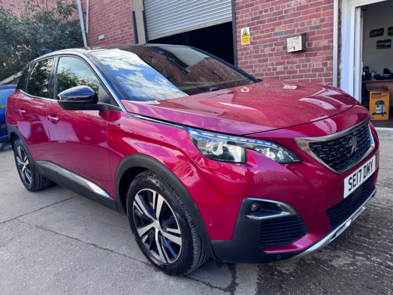 2017 Peugeot 3008 1.6 Bluehdi Gt Line Eat Euro 6 (s/s) 5dr in Red — image 1