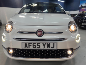 2015 Fiat 500 1.2 Lounge Euro 6 (s/s) 3dr in White — image 5