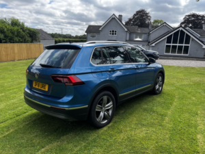 2018 Volkswagen Tiguan 2.0 Tdi Sel R Line Spec In Blue,pan Roof,sat Nav,heated Seats,plus More Added. in Blue — image 4