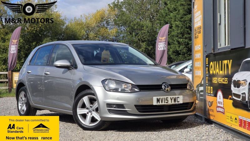 2015 Volkswagen Golf 1.6 Tdi Bluemotion Tech Match DSG Euro 5 (s/s) 5dr in Silver — image 1