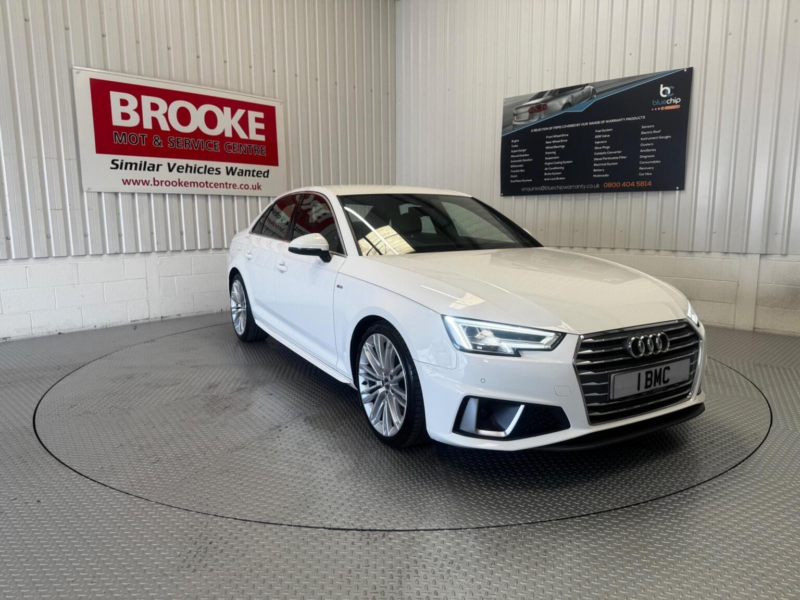 2019 Audi A4 2.0 Tdi 35 S Line S Tronic Euro 6 (s/s) 4dr in White — image 1