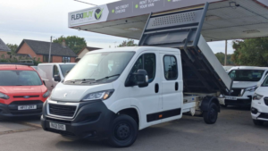 2021 Peugeot Boxer 2.2 Bluehdi 335 Built For Business Tipper Double Cab 4dr Diesel Manual L3 Euro 6 (s/s) (140 Ps) in White — image 3
