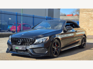 2017 Mercedes-Benz C Class 2.1 C220d Amg Line Cabriolet G-Tronic+ Euro 6 (s/s) 2dr in Black — image 3
