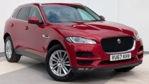 2017 Jaguar F-Pace 2.0 D240 Portfolio Auto AWD Euro 6 (s/s) 5dr in Red — image 5