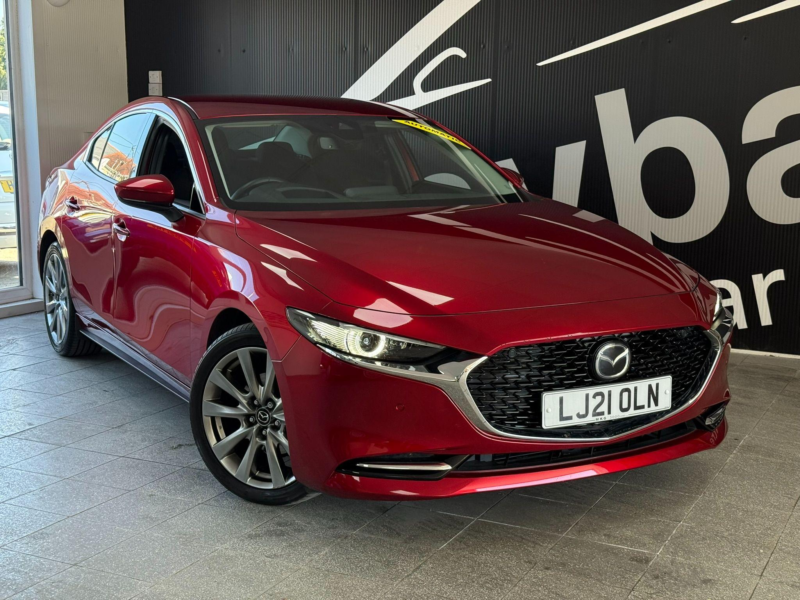 2021 Mazda Mazda3 2.0 E-Skyactiv-X Mhev Sport Lux Auto Euro 6 (s/s) 4dr in Red — image 1