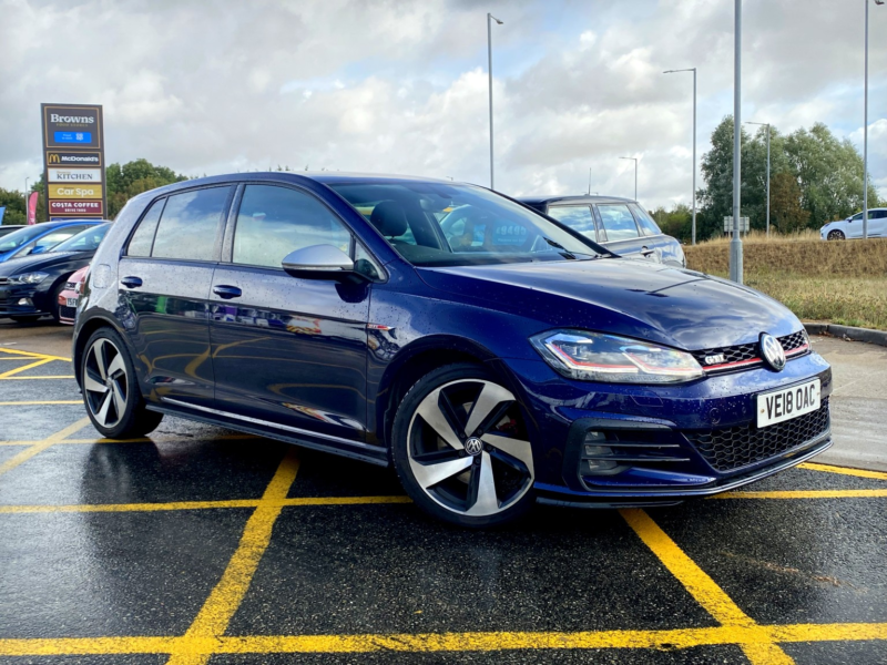 2018 Volkswagen Golf Gti 2.0 Tsi 5-Door - Digital Dash, Mk7.5 Model, Sat Nav - 60,100 Miles - Atlantic Blue in Blue — image 1