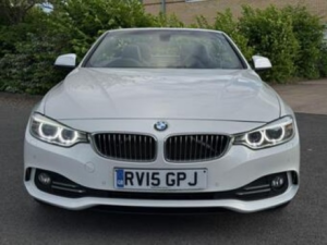 2015 BMW 4 Series 2.0 420d Luxury Convertible in White — image 2
