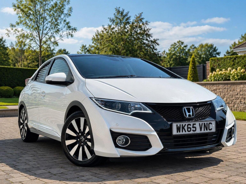 2015 Honda Civic 1.8 I-Vtec Sr Auto Euro 6 5dr in White — image 1