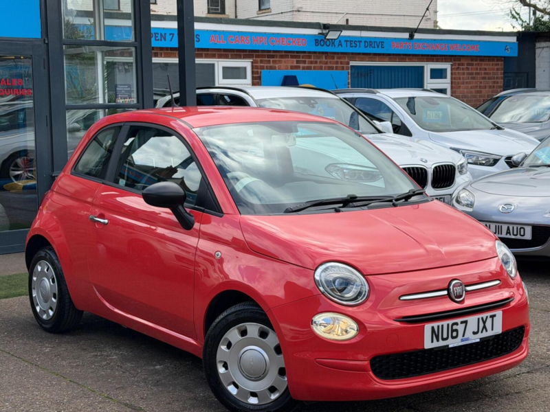 2017 Fiat 500 1.2 Pop Euro 6 (s/s) 3dr in Pink — image 1