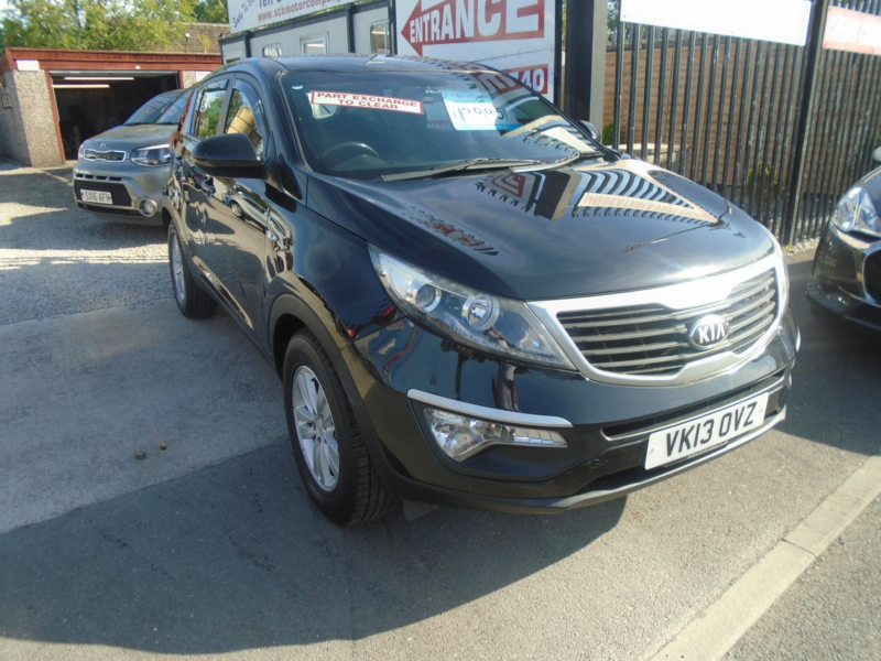2013 Kia Sportage 1.6 Gdi Ecodynamics 1 SUV 5dr Petrol Manual 2WD Euro 5 (s/s) (133 Bhp) in Black — image 1