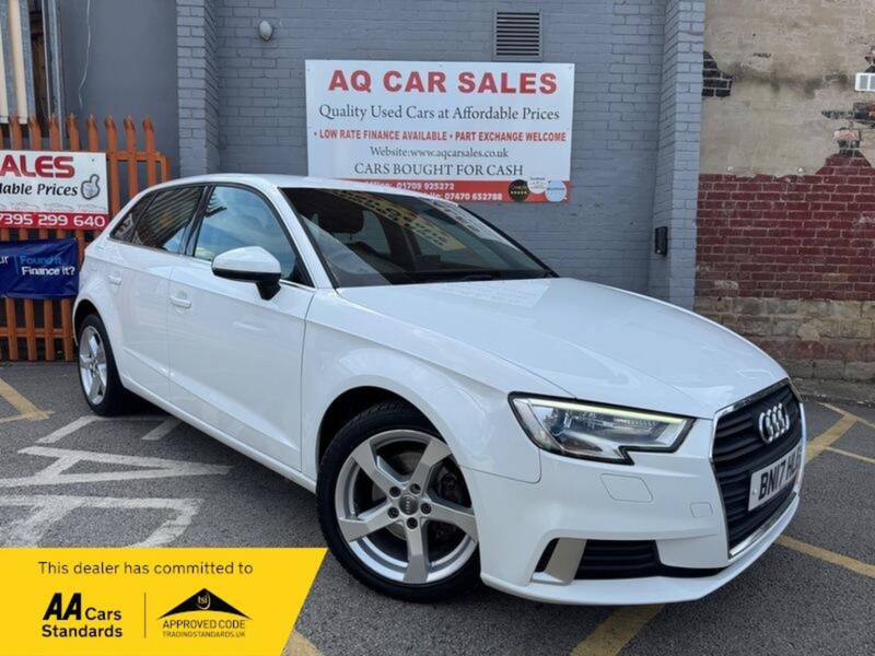 2017 Audi A3 1.6 Tdi Sport Sportback Euro 6 (s/s) 5dr in White — image 1
