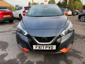 2017 Nissan Micra 0.9 Ig-T Tekna Hatchback 5dr Petrol Manual Euro 6 (s/s) (90 Ps) in Grey — image 2