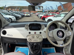 2017 Fiat 500 1.2 Lounge Euro 6 (s/s) 3dr in White — image 2