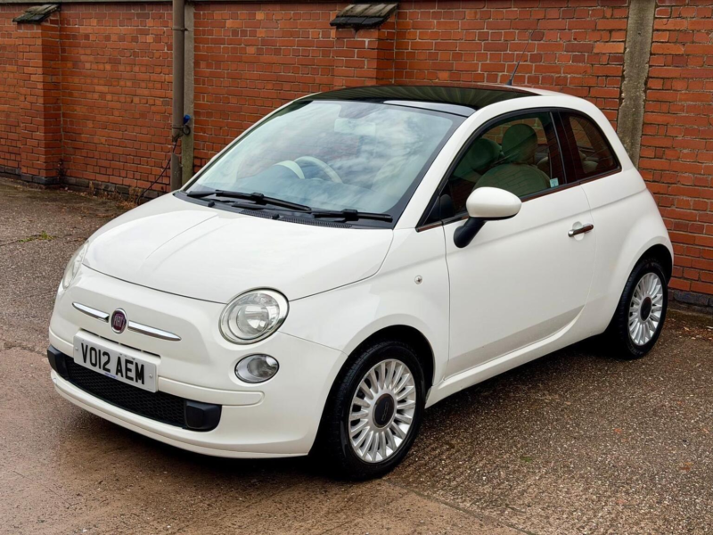 2012 Fiat 500 1.2 Lounge Euro 5 (s/s) 3dr in White — image 1