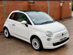 2012 Fiat 500 1.2 Lounge Euro 5 (s/s) 3dr in White — image 2