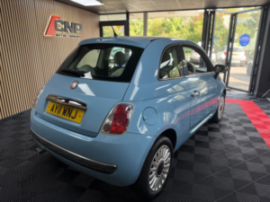 2011 Fiat 500 1.2 Lounge Hatchback 3dr Petrol Manual Euro 5 (s/s) (69 Bhp) in Blue — image 3