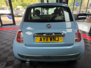 2011 Fiat 500 1.2 Lounge Hatchback 3dr Petrol Manual Euro 5 (s/s) (69 Bhp) in Blue — image 4