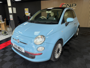 2011 Fiat 500 1.2 Lounge Hatchback 3dr Petrol Manual Euro 5 (s/s) (69 Bhp) in Blue — image 7