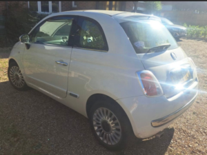 2012 Fiat 500 1.2 Lounge Hatchback 3dr Petrol Manual Euro 4 (69 Bhp) in White — image 3