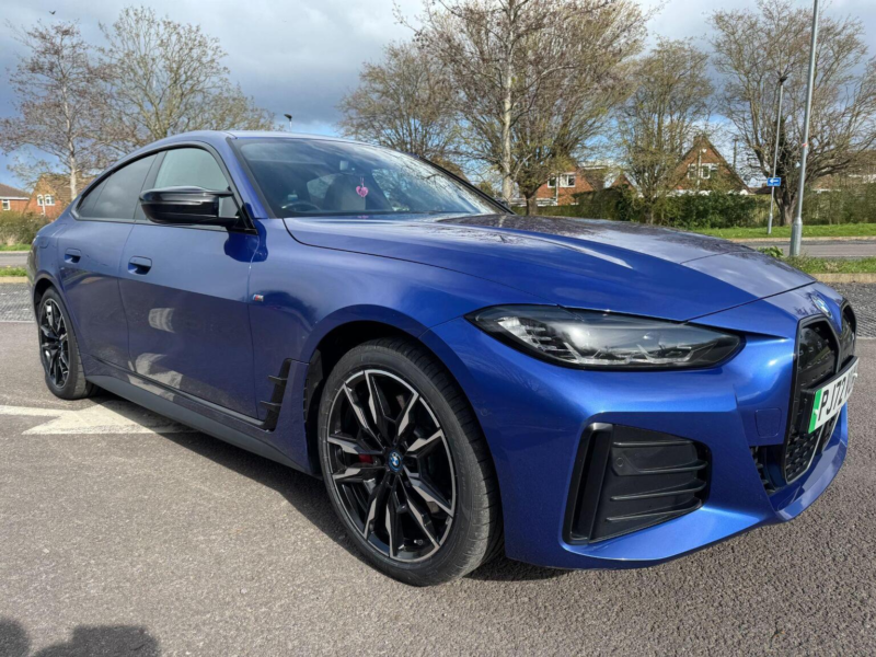 2022 BMW I4 M50 83.9kwh Gran Coupe Auto 4WD 5dr in Blue — image 1
