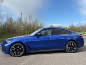 2022 BMW I4 M50 83.9kwh Gran Coupe Auto 4WD 5dr in Blue — image 4