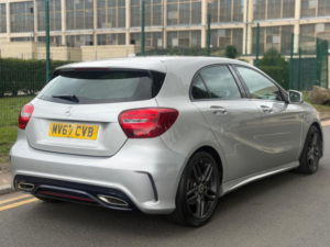 2017 Mercedes-Benz A Class 1.5 A180d Amg Line Euro 6 (s/s) 5dr in Silver — image 4