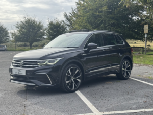 2021 Volkswagen Tiguan 1.5 Tsi 150 R-Line 5dr Auto, Black, Petrol + Pan Roof / Great History in Black — image 2
