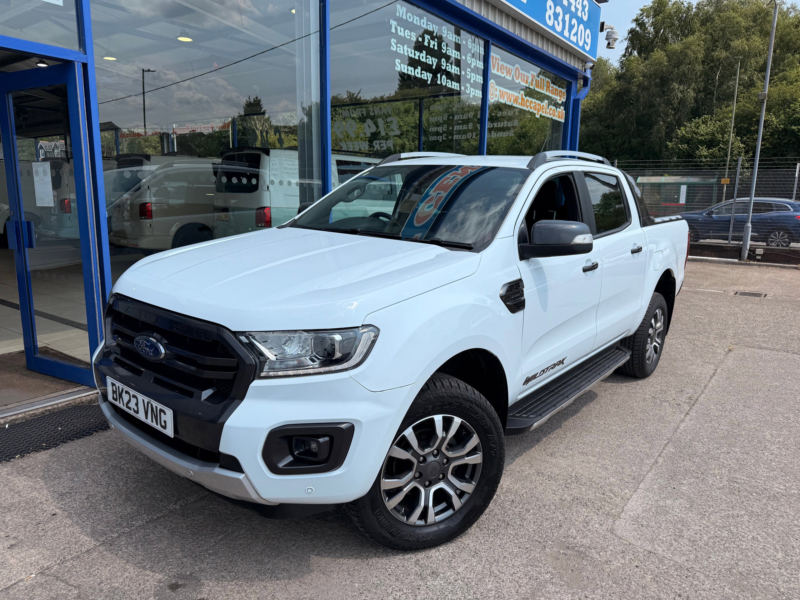2023 Ford Ranger 2.0 Ecoblue Wildtrak Pickup Double Cab 4dr Diesel Auto 4WD 213 Ps in White — image 1