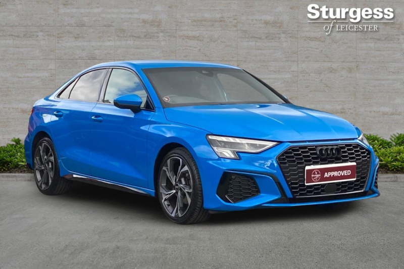 2022 Audi A3 1.0 Tfsi 30 S Line S Tronic Euro 6 (s/s) 4dr in Blue — image 1