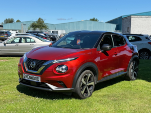 2021 Nissan Juke 1.0 Dig-T Tekna SUV 5dr Petrol Dct Auto Euro 6 (s/s) (114 Ps) in Red — image 4