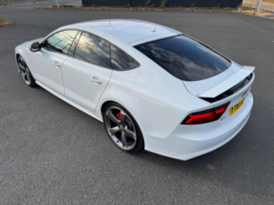 2018 Audi A7 3.0 Tdi V6 Black Edition Sportback S Tronic Quattro Euro 6 (s/s) 5dr in White — image 2