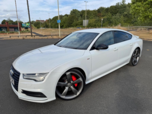 2018 Audi A7 3.0 Tdi V6 Black Edition Sportback S Tronic Quattro Euro 6 (s/s) 5dr in White — image 3