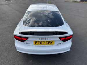 2018 Audi A7 3.0 Tdi V6 Black Edition Sportback S Tronic Quattro Euro 6 (s/s) 5dr in White — image 6