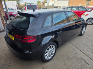 2014 Audi A3 2.0 Tdi Se Sportback Euro 5 (s/s) 5dr in Black — image 3
