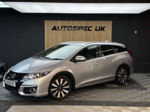 2016 Honda Civic 1.6 I-Dtec Sr Tourer 5dr Diesel Manual Euro 5 (s/s) (120 Ps) in Silver — image 3
